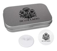 Azeeda 'Scotland Thistle Emblem' Golf Markers Gift Set (GO00094061)