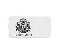 Azeeda 'Scotland Thistle Emblem' Pill Box with Tablet Splitter (PI00042678)