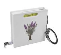 Azeeda 'Scottish Heather Bouquet' Keyring Tape Measure/Spirit Level Tool (KM00035028)