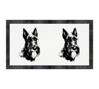 Azeeda 'Scottish Terrier Portrait' Pet Feeding Mat (PM00032110)