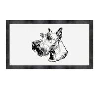 Azeeda 'Scottish Terrier Portrait' Pet Feeding Mat (PM00034398)
