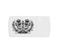 Azeeda 'Scottish Thistle & Laurel Wreath' Pill Box with Tablet Splitter (PI00039461)