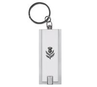 Azeeda 'Scottish Thistle ' LED Torch Keyring - Compact Pocket Flashlight with Keychain - Handy Mini Light for Bags and Keys (KT00053260)