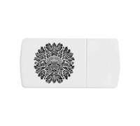 Azeeda 'Scottish Thistle Mandala' Pill Box with Tablet Splitter (PI00039489)
