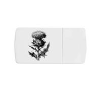 Azeeda 'Scottish Thistle ' Pill Box with Tablet Splitter (PI00039561)
