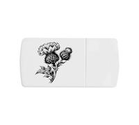Azeeda 'Scottish Thistle ' Pill Box with Tablet Splitter (PI00045546)