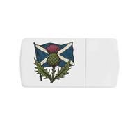 Azeeda 'Scottish Thistle & Saltire' Pill Box with Tablet Splitter (PI00043199)