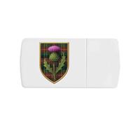 Azeeda 'Scottish Thistle Shield' Pill Box with Tablet Splitter (PI00039184)