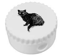 Azeeda 'Scruffy Cat Scribble' Compact Pencil Sharpener (PS00055386)
