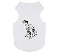 Azeeda 'Scruffy Dog Scribble' Pet Dog/Cat T-Shirt, L (PT00185039)