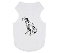 Azeeda 'Scruffy Dog Scribble' Pet Dog/Cat T-Shirt, XS (PT00185036)