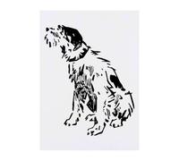 Azeeda 'Scruffy Dog Scribble' Temporary Tattoo - A6 (TO00100949)