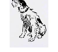 Azeeda 'Scruffy Dog Scribble' Temporary Tattoo - Water Resistant, Skin-Safe, Non-Toxic Transfer (TO00100949)