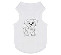 Azeeda 'Scruffy Puppy Dog' Pet Dog/Cat T-Shirt, S (PT00181877)