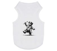 Azeeda 'Scruffy Teddy Rainy Day' Pet Dog/Cat T-Shirt, L (PT00167211)