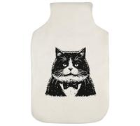 Azeeda 'Scruffy Tuxedo Cat' Hot Water Bottle Cover (HW00041436)