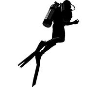 Azeeda 'Scuba Diver' Unmounted Rubber Stamp - A8 (RS00021875)