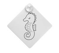 Azeeda 'Seahorse Outline' Suction Cup Car Window Sign (CG00038815)
