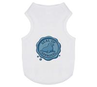 Azeeda 'Seal of Approval' Pet Dog/Cat T-Shirt, L (PT00161343)