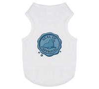 Azeeda 'Seal of Approval' Pet Dog/Cat T-Shirt, M (PT00161342)