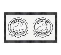 Azeeda 'Seal of Approval' Pet Feeding Mat (PM00031629)