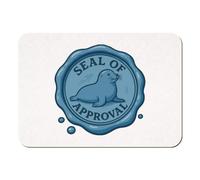 Azeeda 'Seal of Approval' Rectangular Fridge Magnet - Decorative Refrigerator & Whiteboard Magnet for Home, Kitchen or Office - 70mm x 49mm (FM00059705)