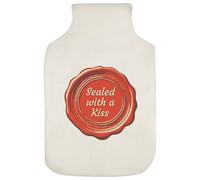 Azeeda 'Sealed with A Kiss' Hot Water Bottle Cover (HW00043819)