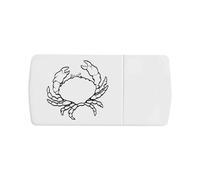 Azeeda 'Seaside Crab' Pill Box with Tablet Splitter (PI00042665)