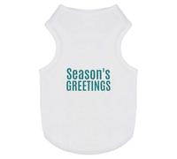 Azeeda 'Season's Greetings' Pet Dog/Cat T-Shirt, XS (PT00143652)