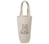 Azeeda 'Selkirk Rex Cat' Cotton Wine Bottle Gift/Travel Bag (BL00047997)