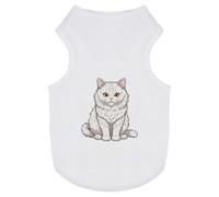 Azeeda 'Selkirk Rex Cat' Pet Dog/Cat T-Shirt, L (PT00180055)