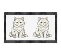 Azeeda 'Selkirk Rex Cat' Pet Feeding Mat (PM00036301)