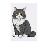 Azeeda 'Selkirk Rex Cat' Temporary Tattoo - Water Resistant, Skin-Safe, Non-Toxic Transfer (TO00098471)