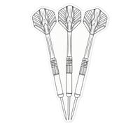 Azeeda 'Set of Darts' Clear Premium Vinyl Decal Stickers - Waterproof, Durable & Easy to Apply - for Car Bumpers, Windows, Bins & More - Large (210mm) (DC00142522)