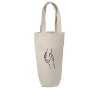 Azeeda 'Shaking Hands' Cotton Wine Bottle Gift/Travel Bag (BL00044887)