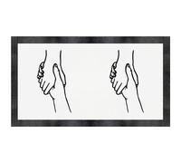 Azeeda 'Shaking Hands' Pet Feeding Mat (PM00033177)