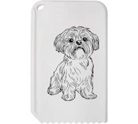 Azeeda 'Shih Tzu Dog Sitting' Plastic Ice Scraper (IC00040745)