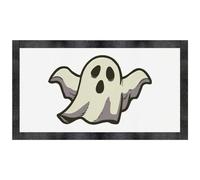 Azeeda 'Shocked Cartoon Ghost' Pet Feeding Mat (PM00037195)