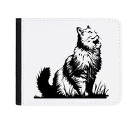 Azeeda ' Siberian Cat Looking Up' Wallet (WL00028683)