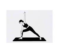 Azeeda 'Side Angle Yoga Pose' Temporary Tattoo - A6 (TO00099615)