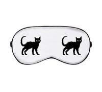 Azeeda 'Silhouette of Scary Cat' Sleep/Travel Eye Mask (EY00031089)