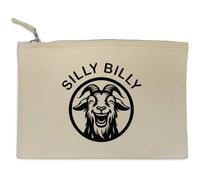 Azeeda 'Silly Billy Goat' Canvas Clutch Bag/Accessory Case (CL00049694)
