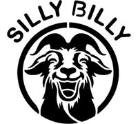 Azeeda 'Silly Billy Goat' Reusable Stencil - Durable Decorative Template for Painting and Spraying on Walls, Tiles, Wood, Fabric & Craft Projects - XL (A3) (WS00082179)