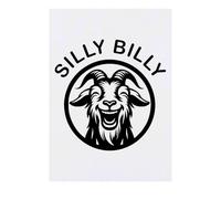 Azeeda 'Silly Billy Goat' Temporary Tattoo - Water Resistant, Skin-Safe, Non-Toxic Transfer (TO00095845)
