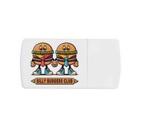 Azeeda 'Silly Burgers Club' Pill Box with Splitter (PI00046422)