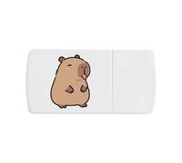 Azeeda 'Silly Capybara' Pill Box with Tablet Splitter (PI00043621)