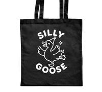 Azeeda 'Silly Goose' Classic Black Tote Shopper Bag (ZB00026053)