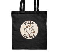 Azeeda 'Silly Goose' Classic Black Tote Shopper Bag (ZB00026054)