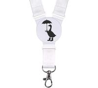 Azeeda 'Silly Goose in Gumboots Silhouette' Neck Strap/Lanyard (LY00046248)