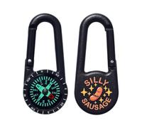 Azeeda 'Silly Sausage' Compass Keyring (KC00041230)